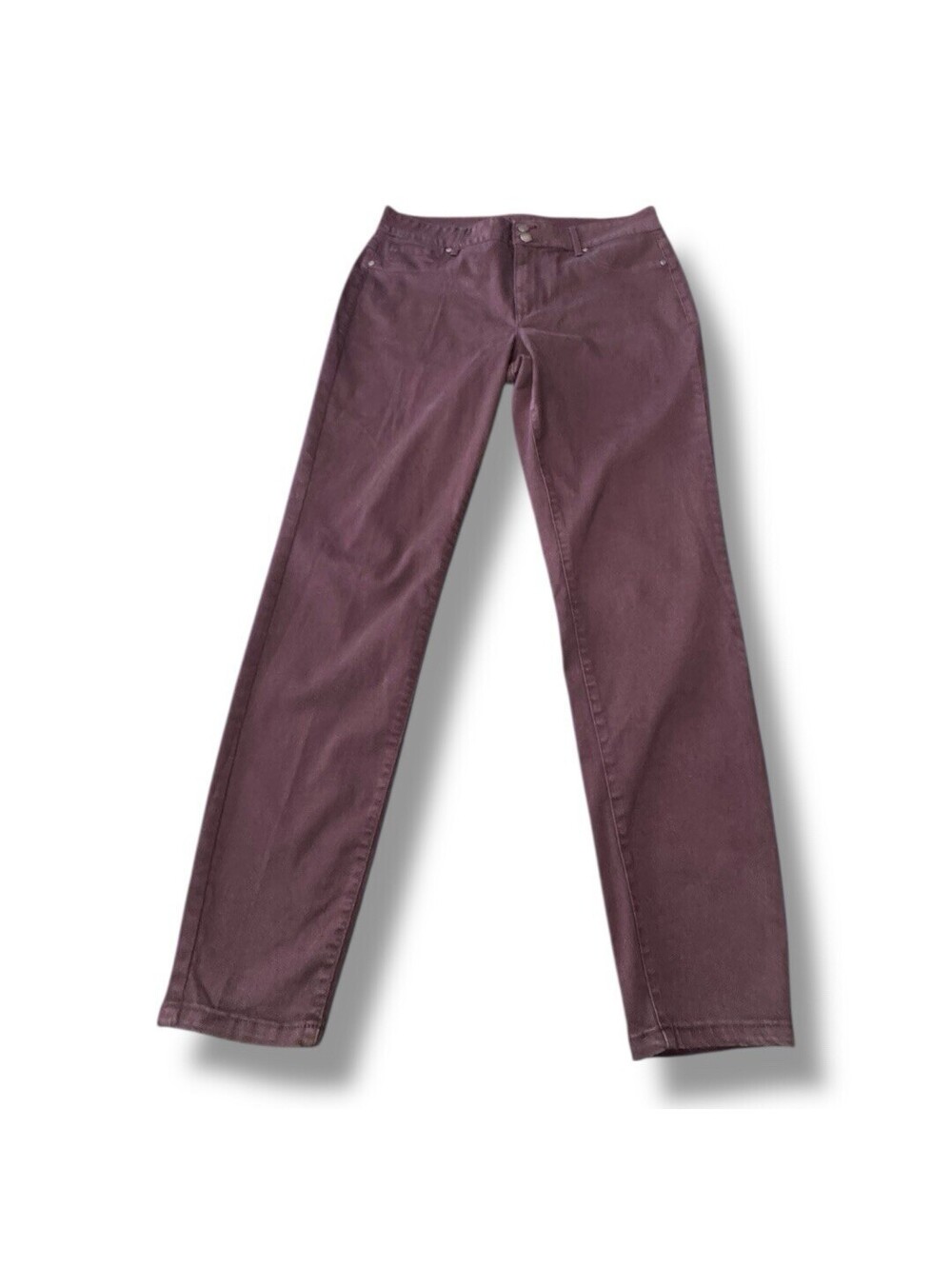 Maurices Maroon Chino Pants Casual Comfort Stretch Plus Woman’s Size 18w Long